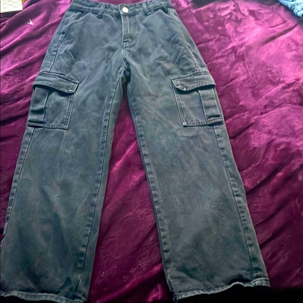 Dark Gray Cargo Pants